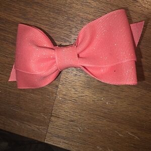 Sparkling Pink Hair Bow for Kids